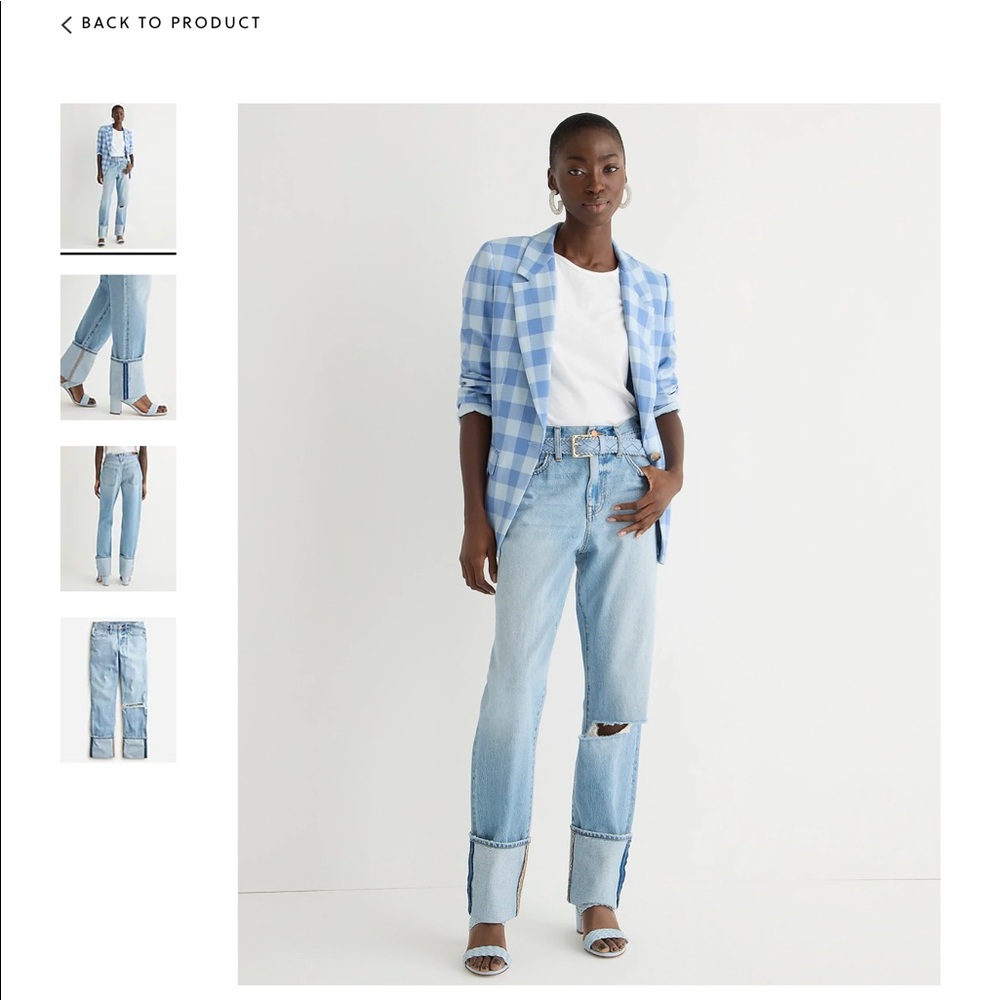 NWT J. Crew Cuffed Slouchy Boyfriend Jeans - Picture 6 of 11